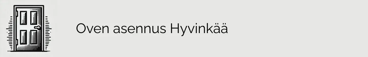 Oven asennus Hyvinkää